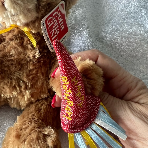 NWT VINTAGE GUND CONFETTI BIRTHDAY BEAR - Picture 7 of 10